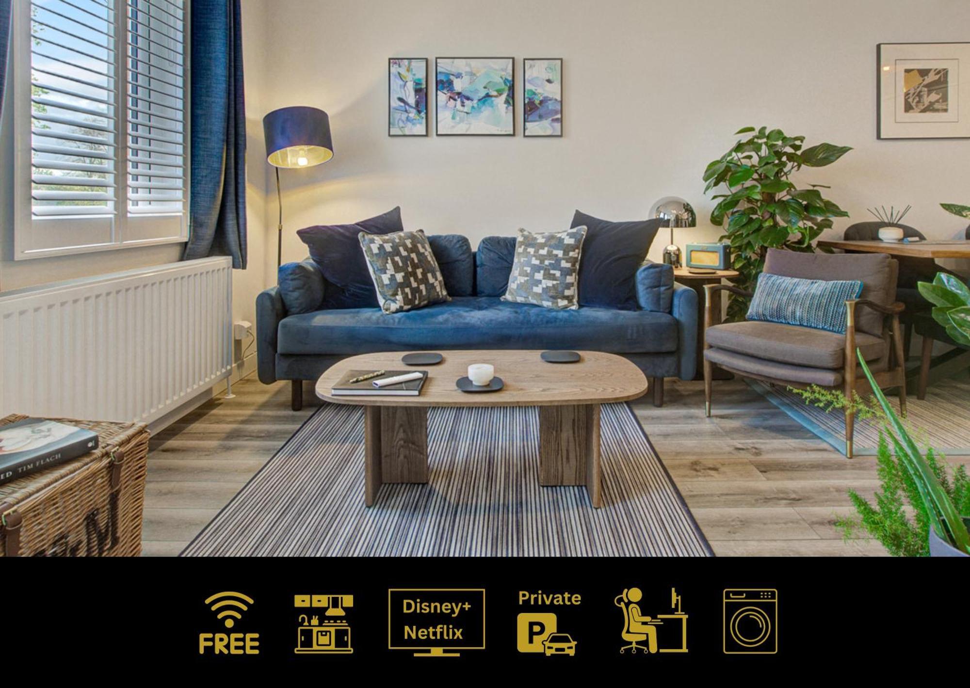 Stylish, Business Traveller Friendly Apartment, With Free Parking And Netflix Farnborough  Zewnętrze zdjęcie